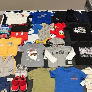 NWT/EUC Toddler boys 12 months thru 2T clothing bundle 29 pieces!!!